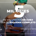 5 millones de vacunados en Cuba con el esquema completo