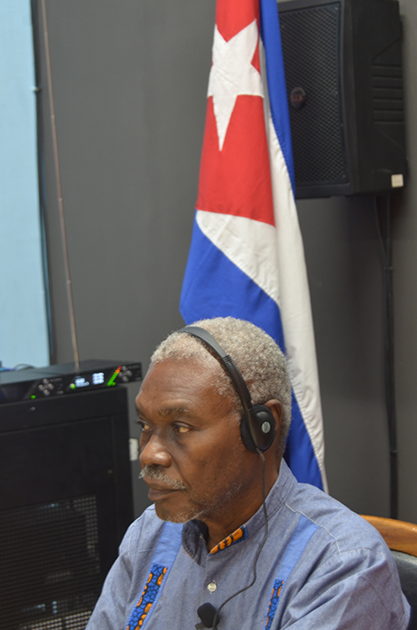 Camille Chalmers, secretario organizador Asamblea de los Pueblos del Caribe (APC), Haití,