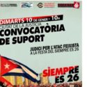 Convocan a concentración de apoyo a cuatro solidarios con Cuba que serán juzgados en Barcelona: 10 de Enero a las 10 horas en la Ciudad de la Justicia (Inglés)