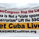 Llamado por Cuba frente a la Casa Blanca
