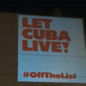 Mensajes por Cuba iluminan la noche de Nueva York