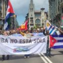 Barcelona, Alicante y Málaga: la solidaridad con Cuba no faltó en las marchas del Primero de mayo