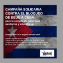 Campaña solidaria para la compra de materiales sanitarios y educativos que llevará a Cuba brigada valenciana