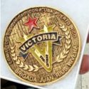 Entrega brigada puertorriqueña Medalla de la Victoria a Teté Puebla