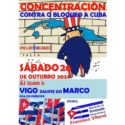 “Concentración contra o Bloqueo a Cuba”: Vigo, sábado 26 de octubre