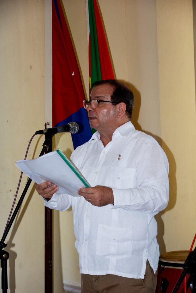 Fernando González Llort, presidente del Intsituto Cubano de Amistad con los Pueblos