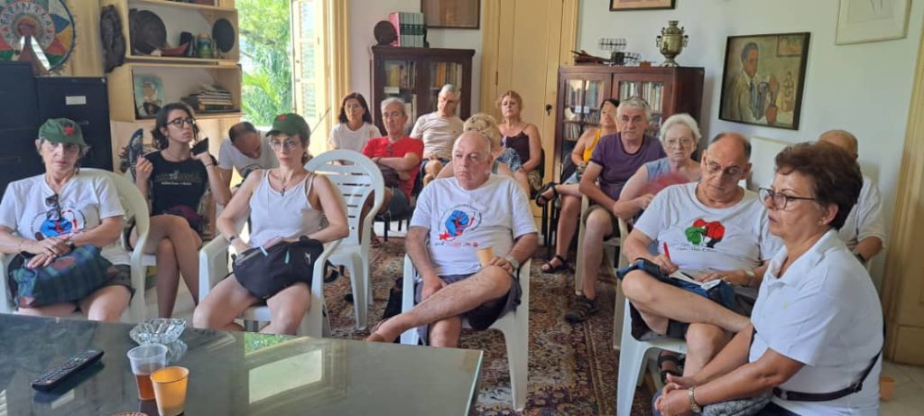 Brigada Solidaria Sanitaria a Cuba, encuentro en la Fundación Nicolás Guillén