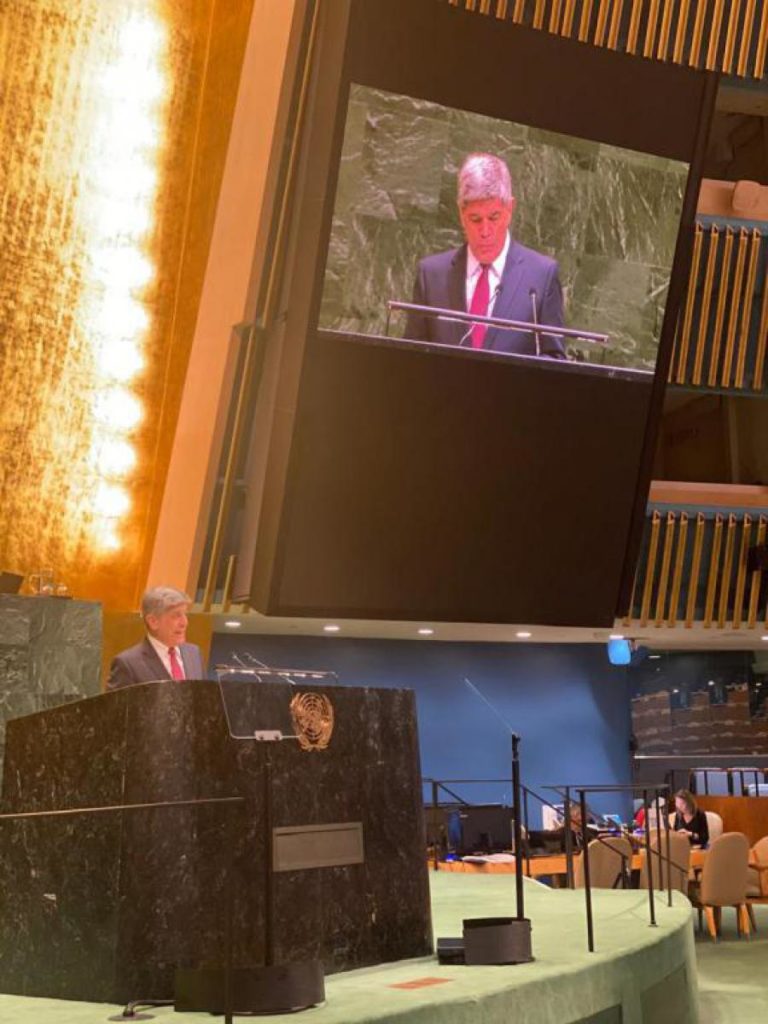 Viceministro de Relaciones Exteriores de la República de Cuba, Carlos Fernández de Cossío en la Asamblea General de la ONU