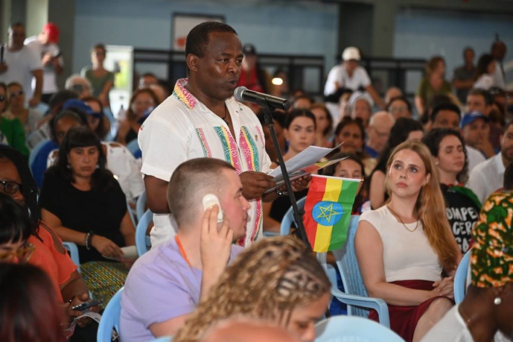 Samson Shetaye Feleke, el secretario de la Asociación Etiocubanos en Europa