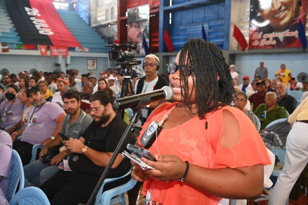 Samanta Jacques, de la Asociación de Amistad Haití – Cuba