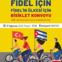 Pedalearemos juntos en homenaje a Fidel y contra el bloqueo a Cuba.