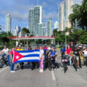 Bicicletada en Panamá demanda fin de bloqueo de EEUU a Cuba (+Foto)
