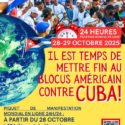 Convocatoria por el fin del Bloqueo económico a Cuba