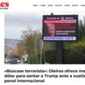 “Búscase terrorista”: ayuntamiento de Oleiros ofrece medio dólar por sentar a Trump ante la justicia penal internacional