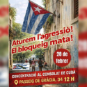 Cataluña de moviliza por Cuba este sábado