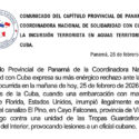Condena solidaridad en Panamá agresión terrorista contra Cuba
