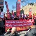Sindicatos en Estambul se reúnen frente al Consulado de EEUU en solidaridad con Cuba