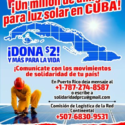 Lanzan en Puerto Rico campaña “Un millón de amigos para luz solar a Cuba”